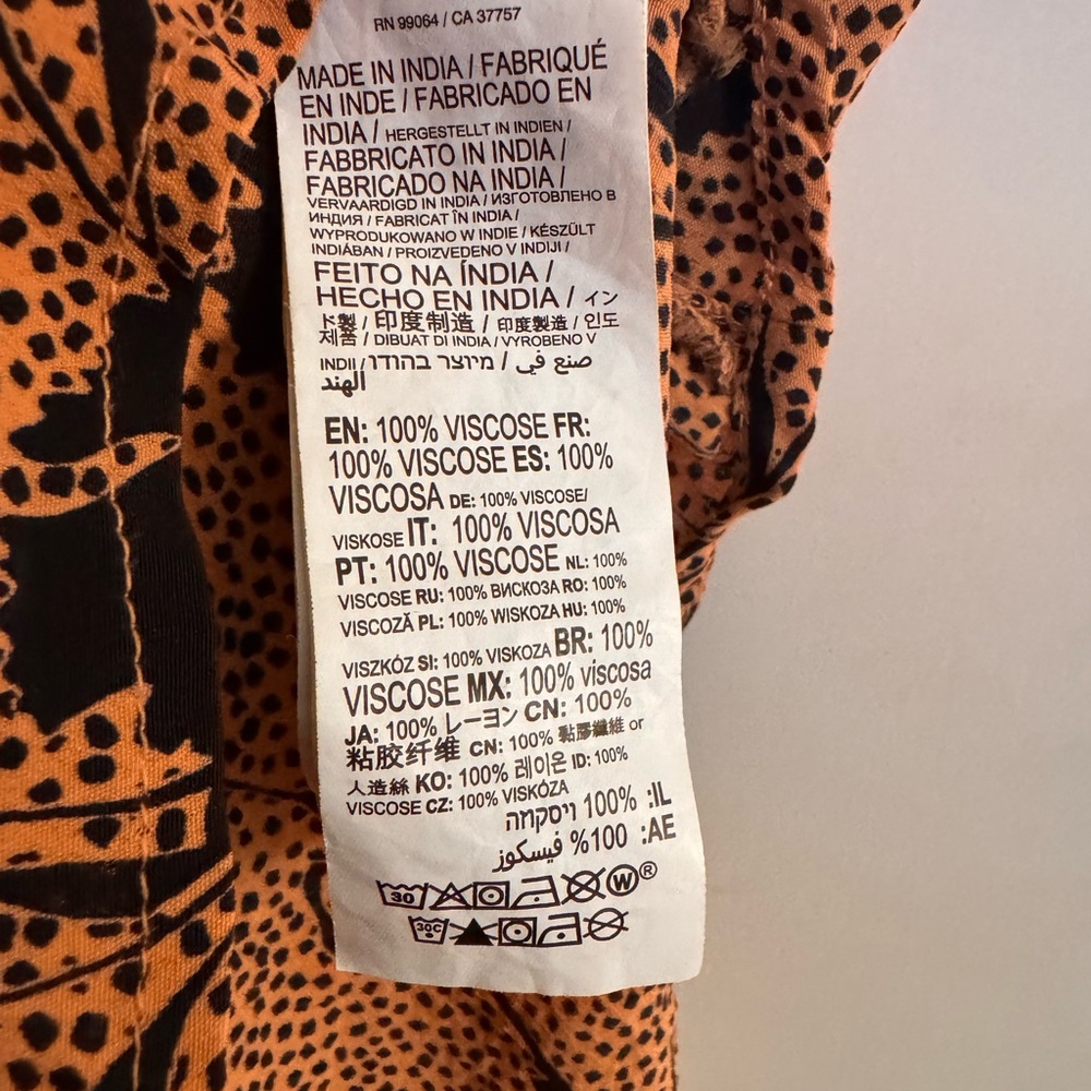 RVCA Black and Orange Mini Dress - Picture 5 of 7